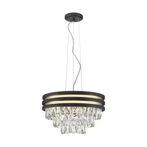P0525-04A-P7D7 NAICA LAMPA WISZĄCA ZŁOTA&CZARNA/GOLD&BLACK