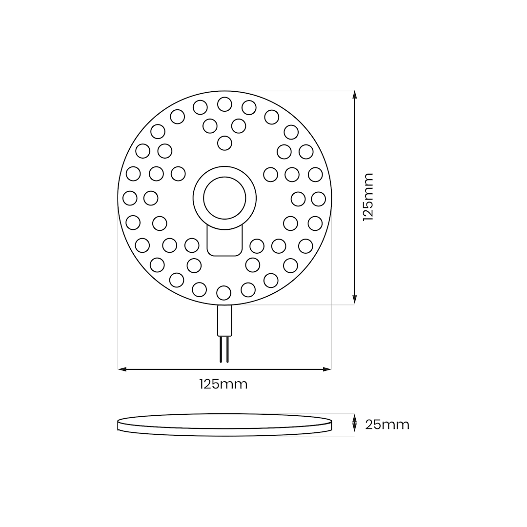 Moduł Led FIX 12W 4000K Fi125 - obrazek 2