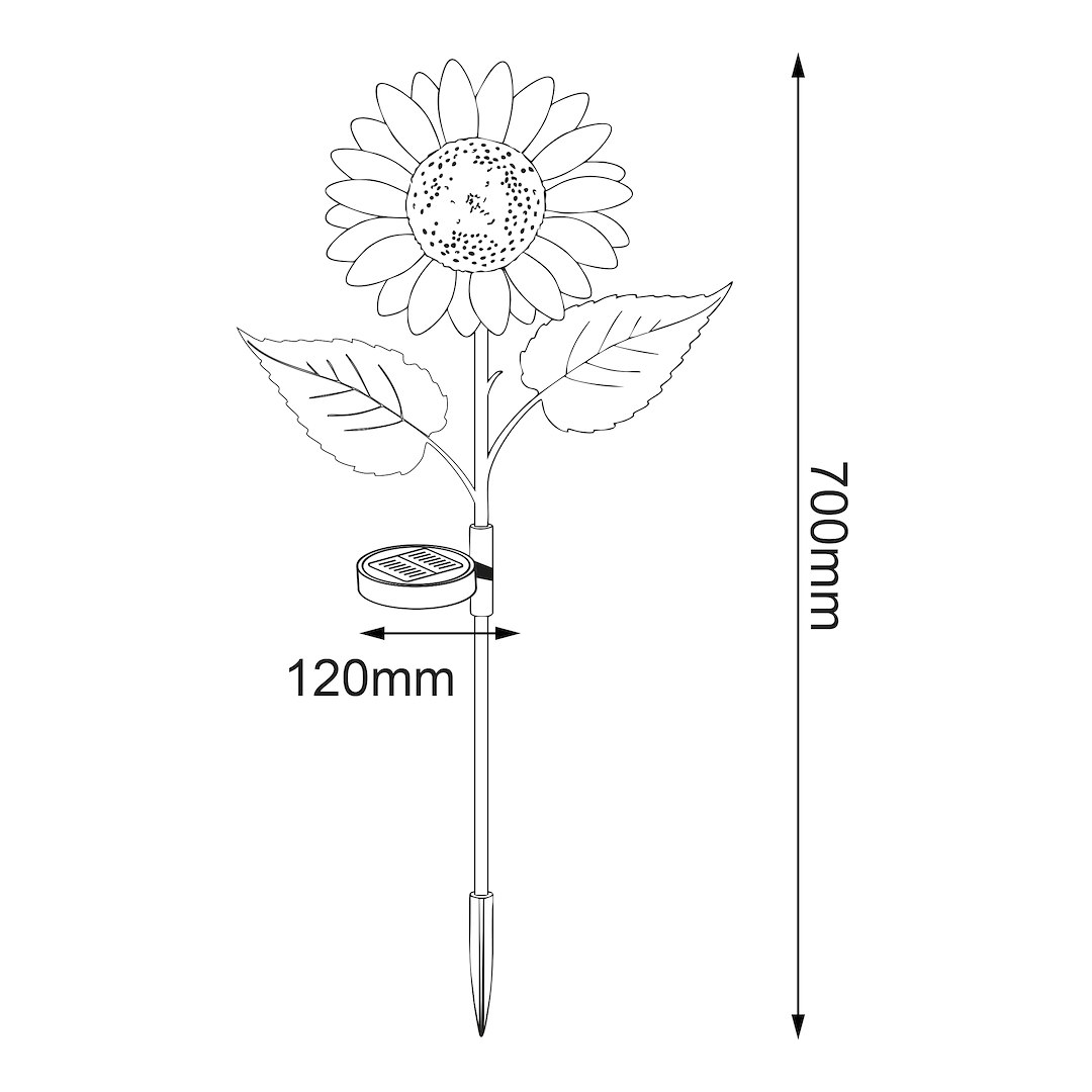 Lampka Solarna Sunflower 3000K IP44 - obrazek 8