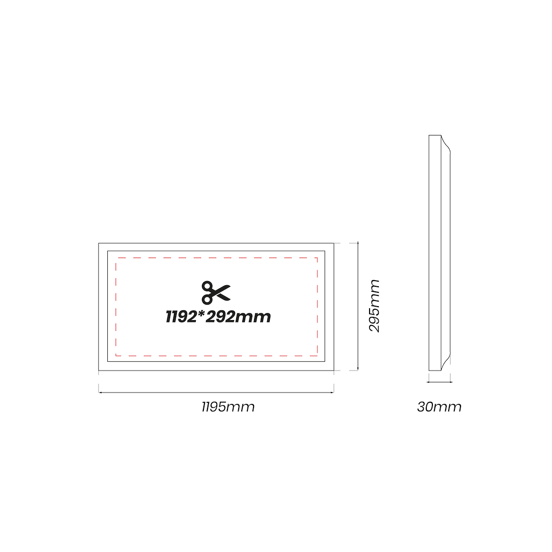 Panel Led 40W 4000K Backlit 120x30 - obrazek 6