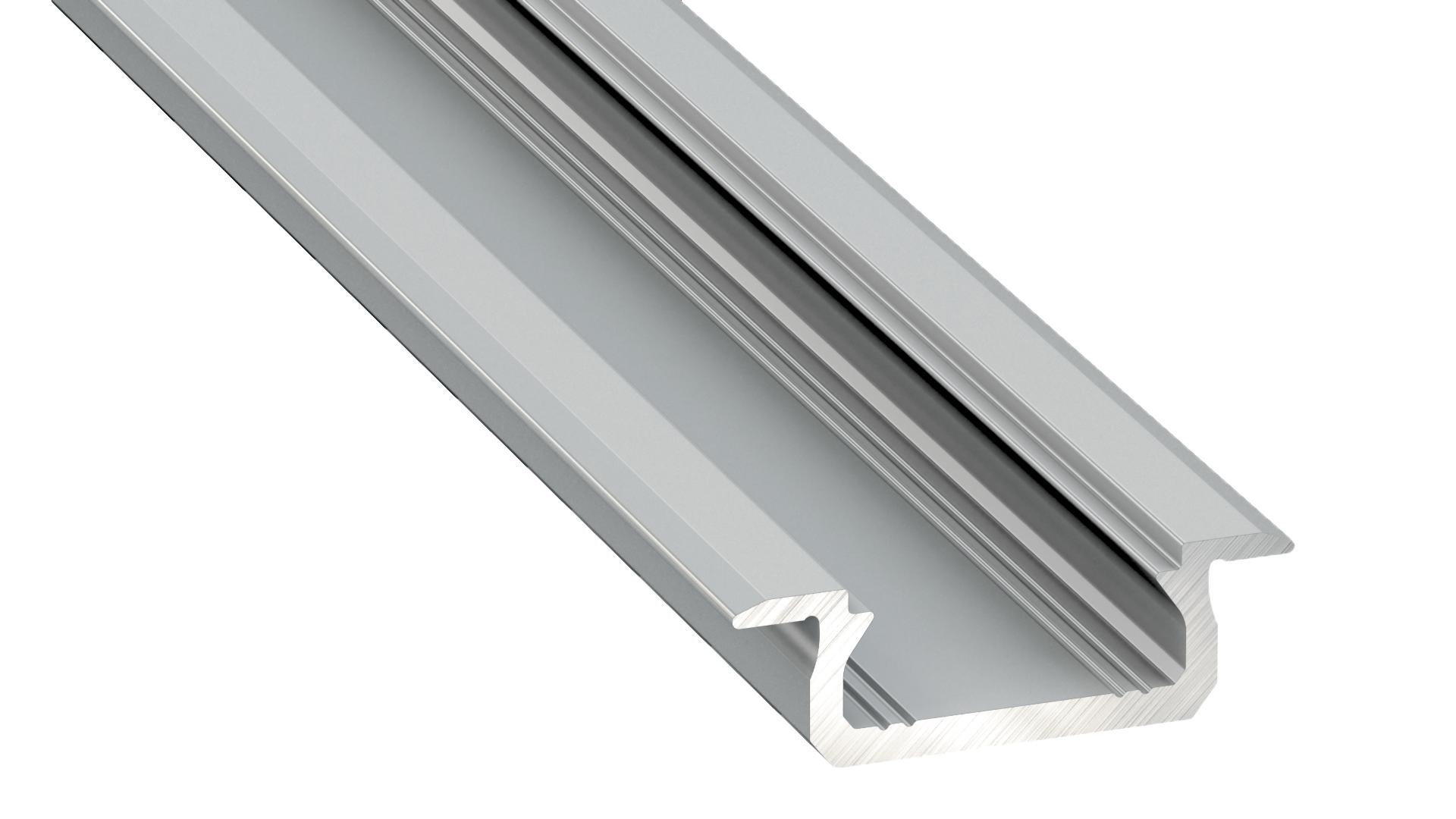 PROFIL ALUMINIOWY SREBRNY TYP Z 1m + KLOSZ MLECZNY