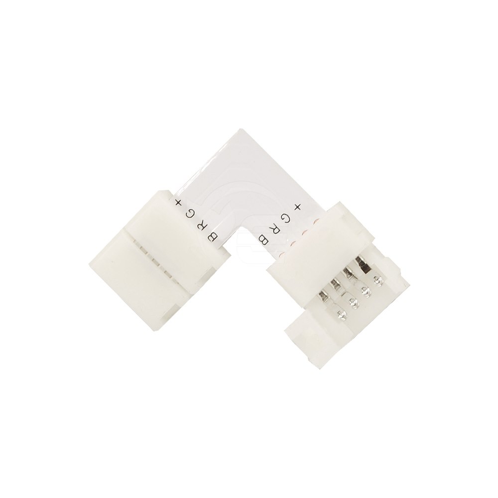 Złączka LED RGB 10mm. Kształt:  L