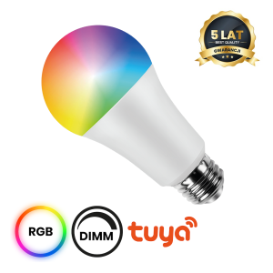 Żarówka LED Wi-FI A60 8W E27 Smart Tuya RGB+CCT+DIM