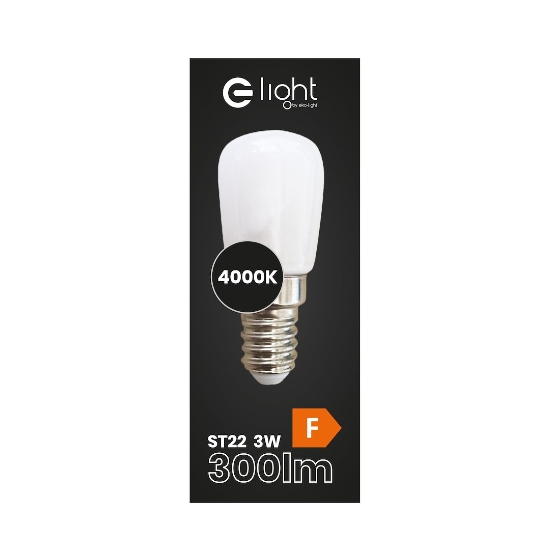 Żarówka LED 3W ST26 E14 4000K Do Lodówek - obrazek 2