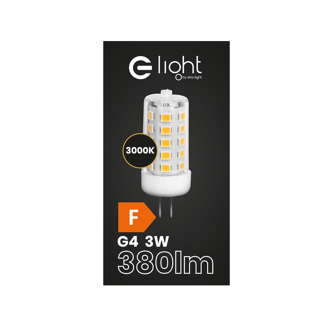 Żarówka LED 3W G4 12V 3000K Ceramiczna + PC - obrazek 2