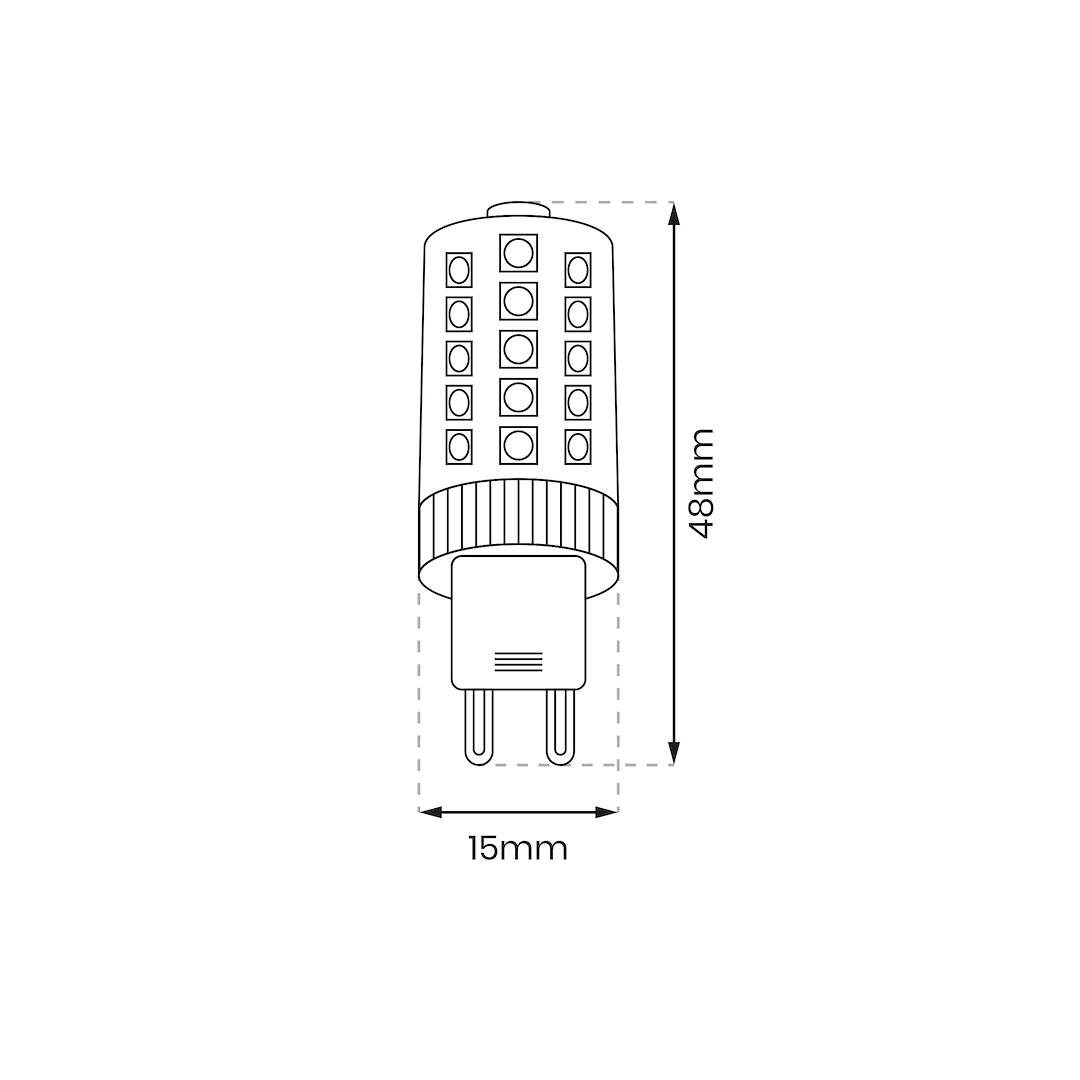 Żarówka LED 3,5W G9. Barwa: Neutralna - obrazek 2