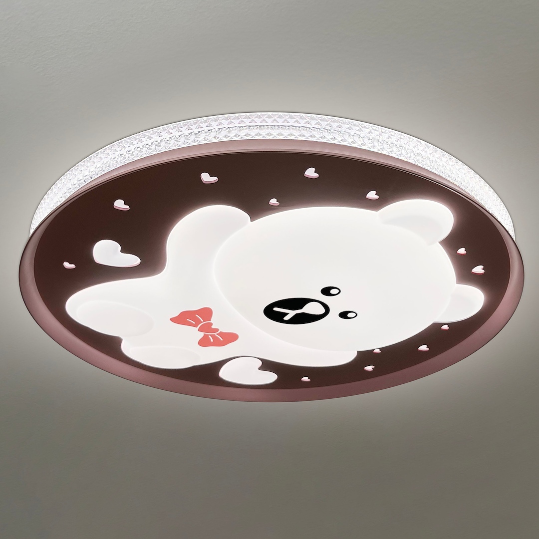 Plafoniera BEAR PINK 34W LED Ø490 mm - obrazek 2