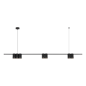 Lampa wisząca (listwa) Genesis Czarny 7xGU10