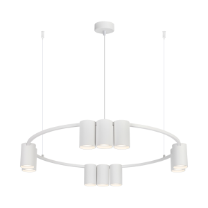 Lampa wisząca (koło) Genesis 10xGU10 Biały