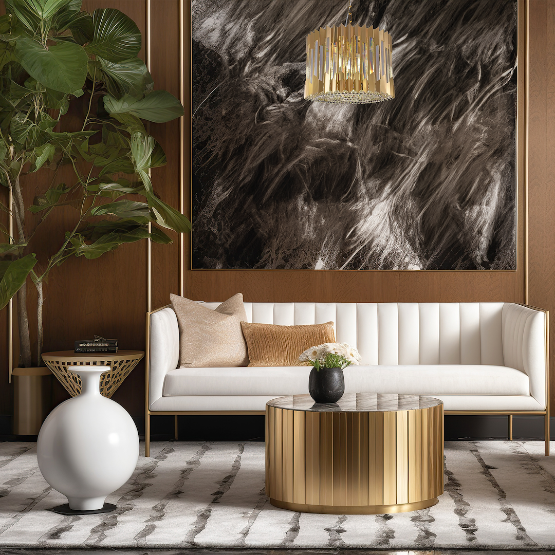 Żyrandol RITZ GOLD 7xE14 - obrazek 3