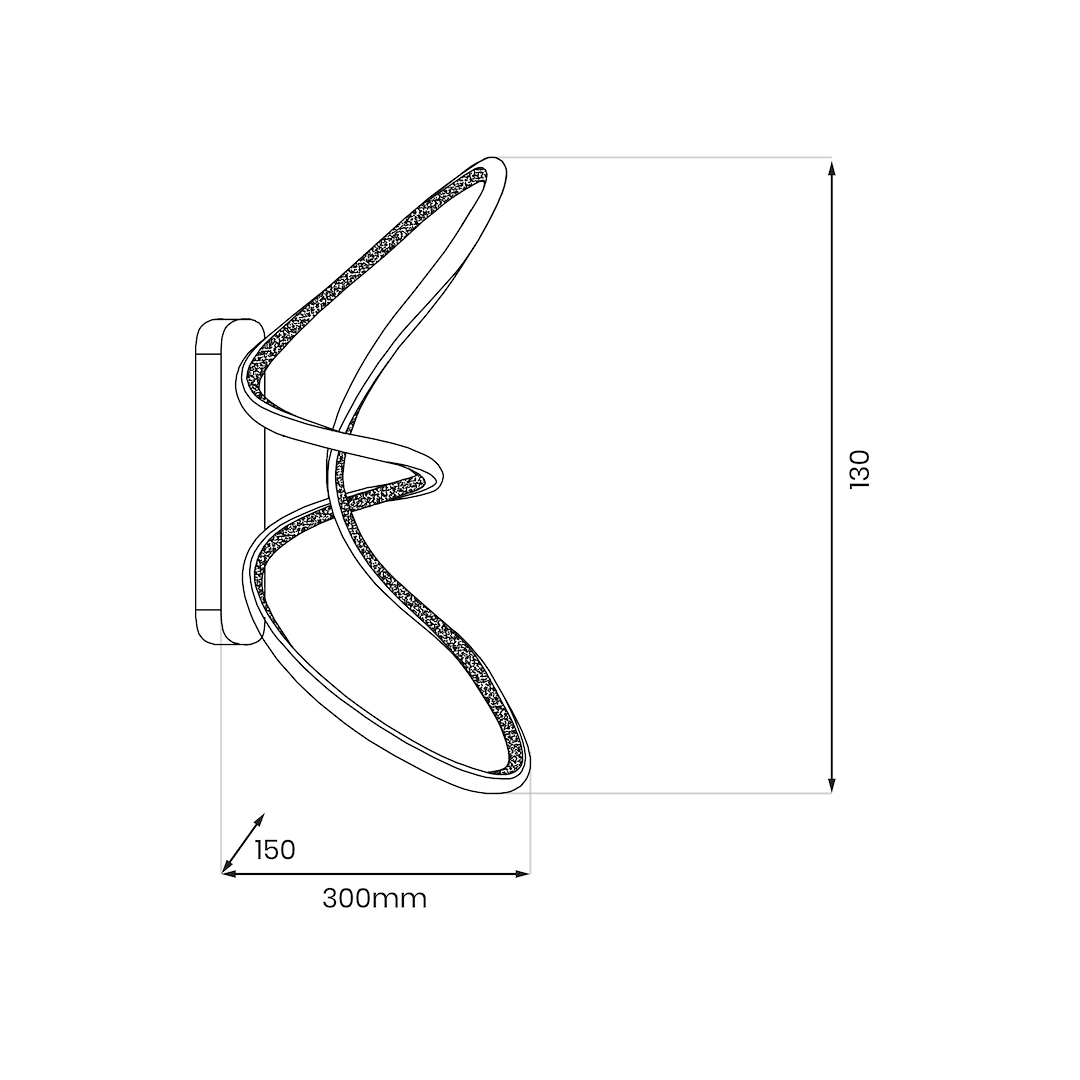 Kinkiet TESORO CHROME 15W - obrazek 7