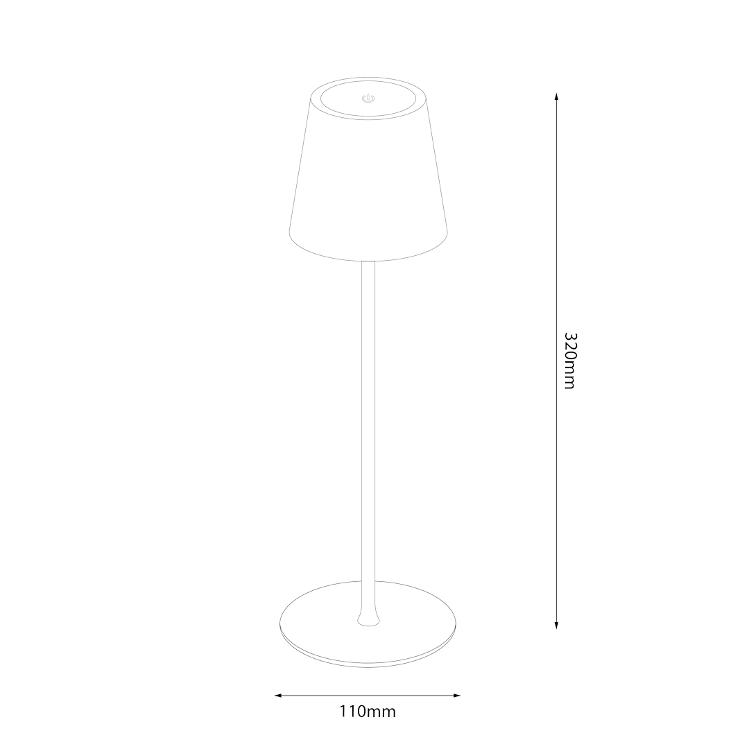 Lampka nocna Toscana Czarny 2W - obrazek 4