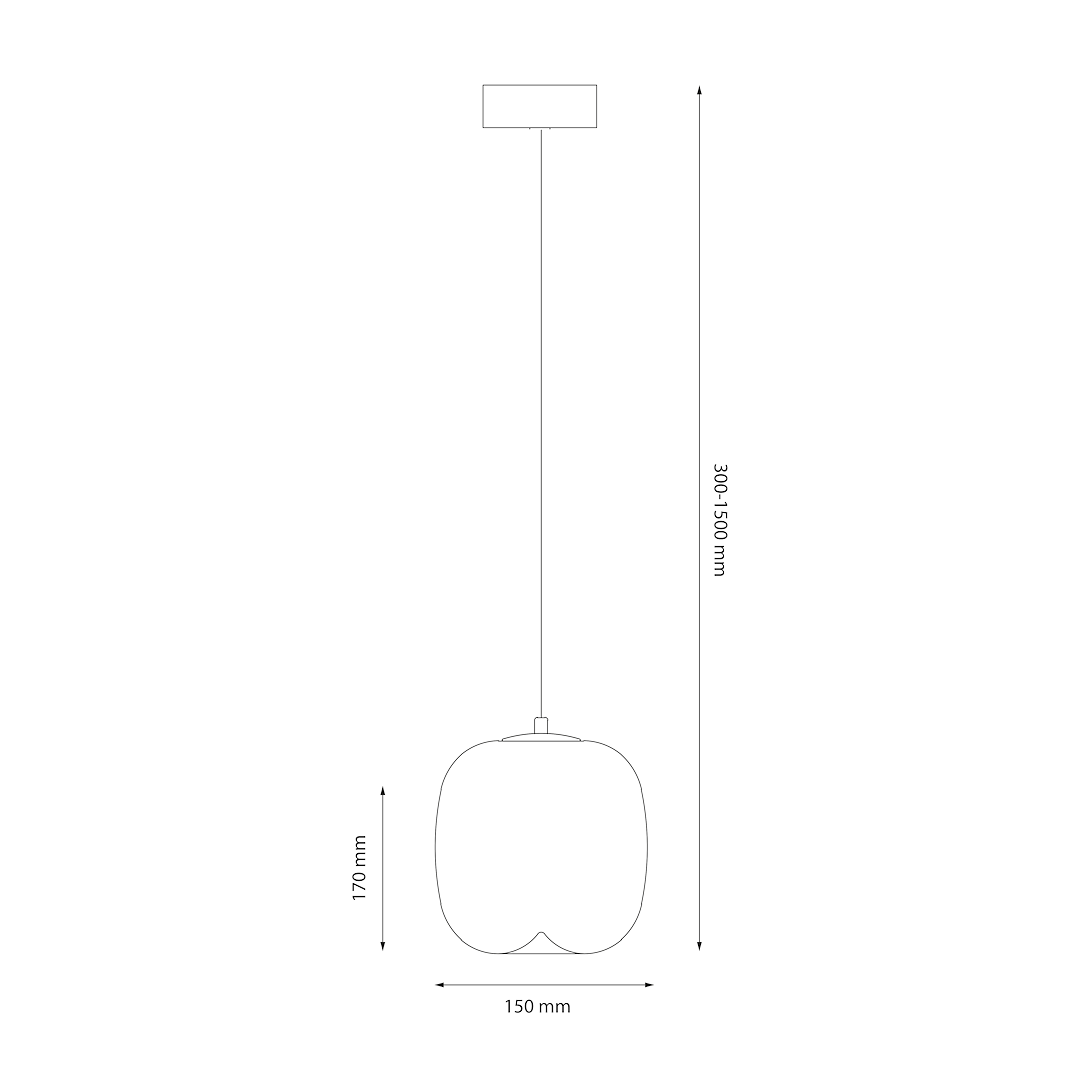 Lampa wisząca VASO 2 AMBER 4W - obrazek 5