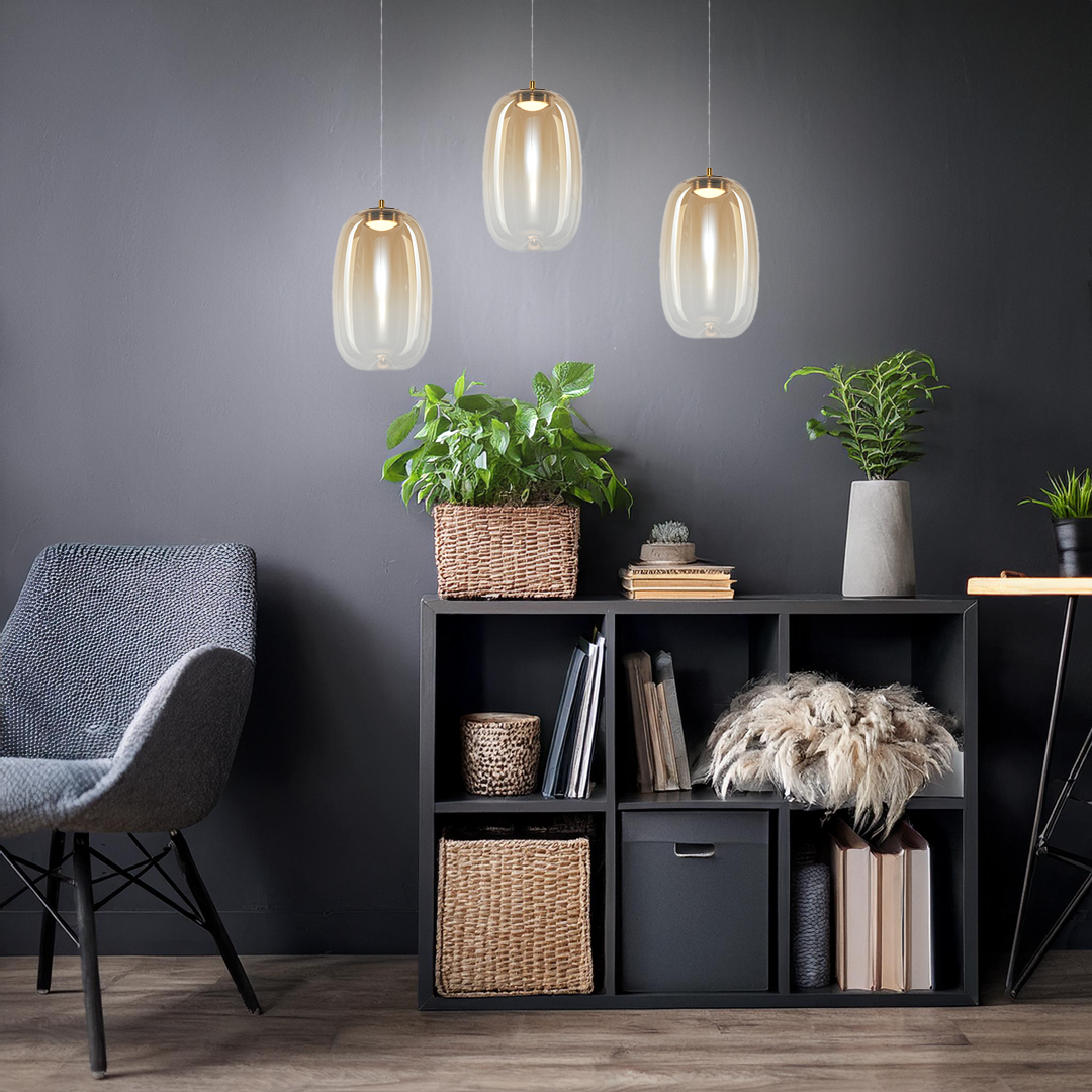 Lampa wisząca VASO 3 AMBER 4W - obrazek 3