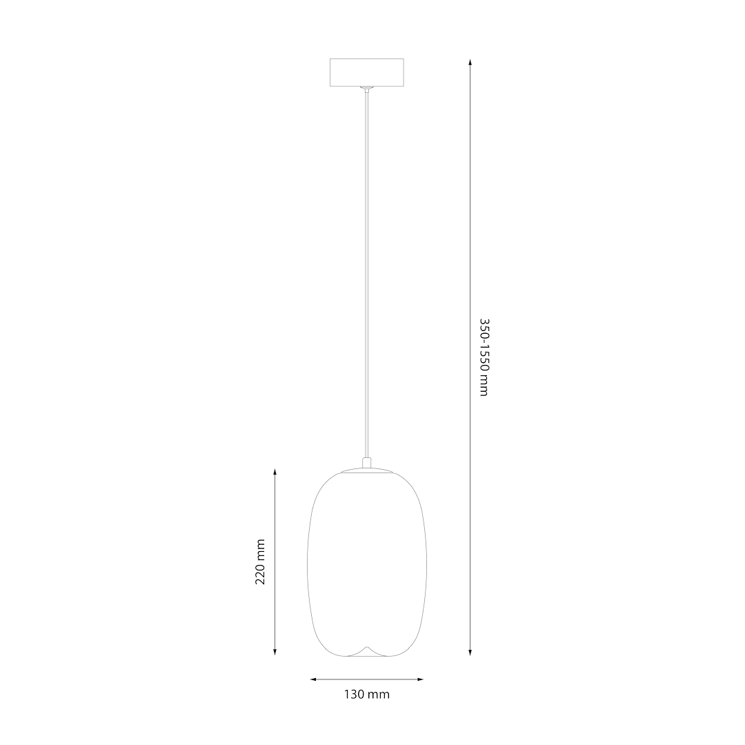 Lampa wisząca VASO 3 AMBER 4W - obrazek 5