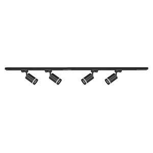 Zestaw Track Light Pipe Ring 4xGU10 2m Czarny