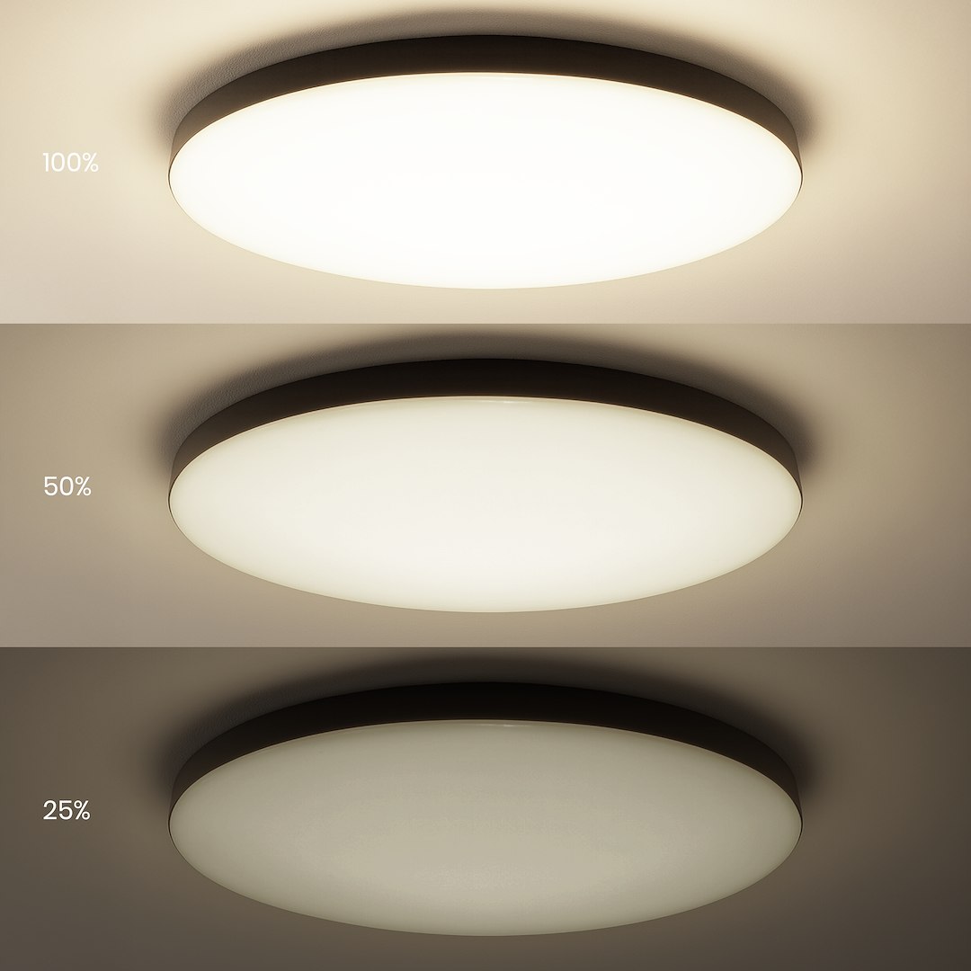 Plafon Siena Czarny 80W LED Ø750 mm + pilot - obrazek 6