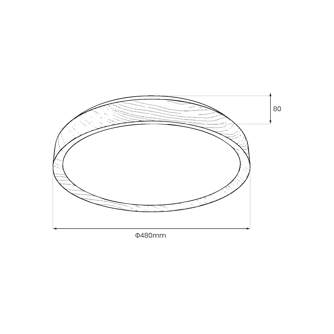 Plafon ORINOKO 36W LED Ø480 - obrazek 7