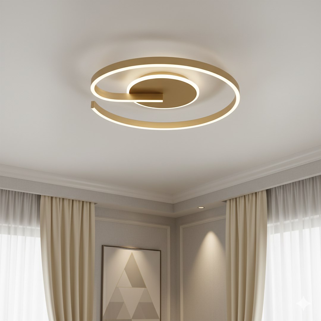 Lampa sufitowa LORENZO GOLD 22W LED - obrazek 3