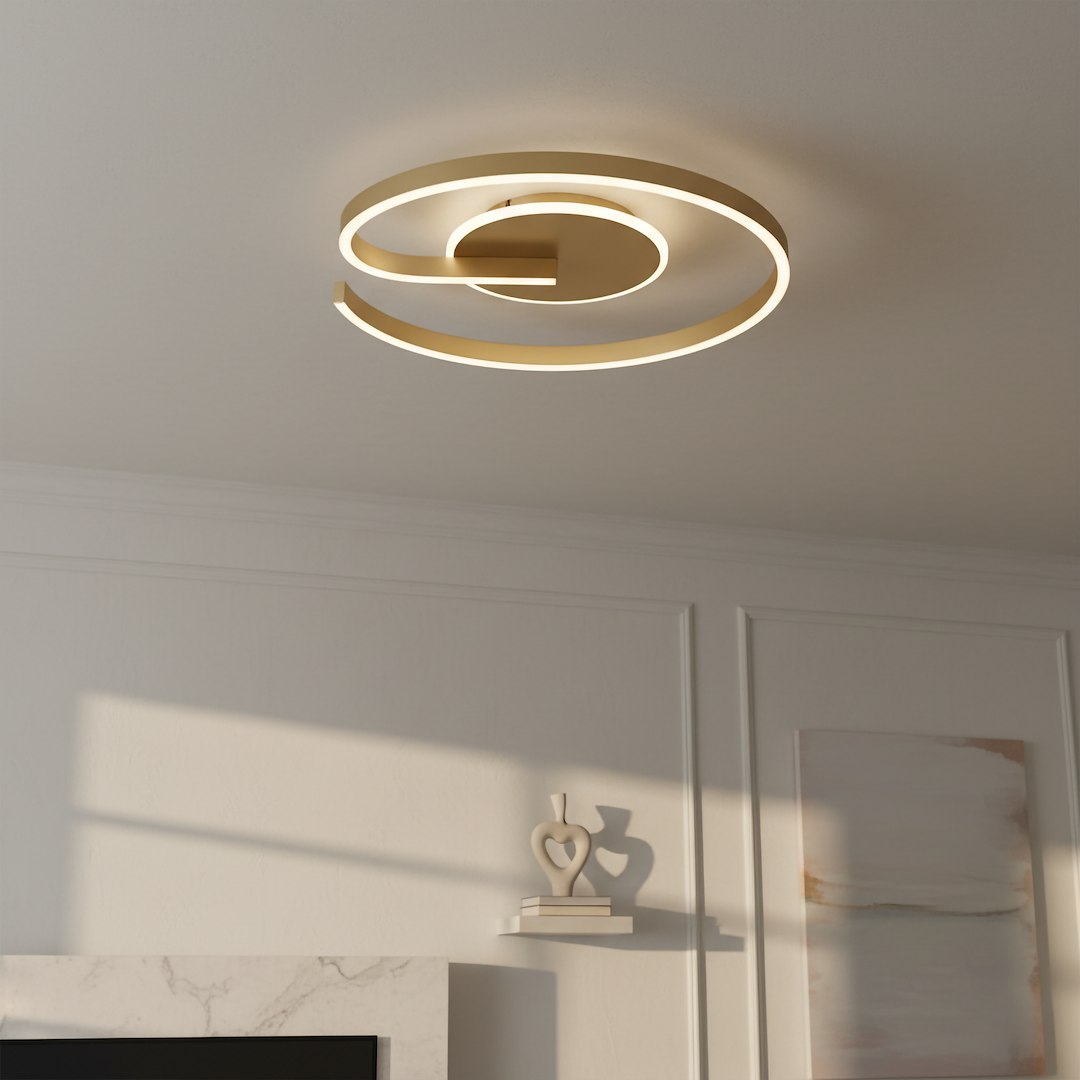 Lampa sufitowa LORENZO GOLD 22W LED - obrazek 4