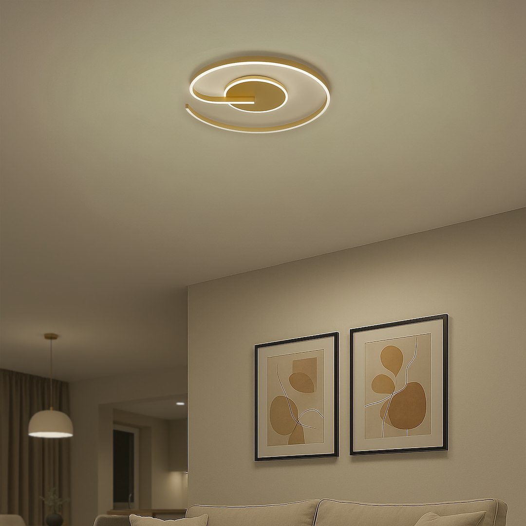 Lampa sufitowa LORENZO GOLD 22W LED - obrazek 5