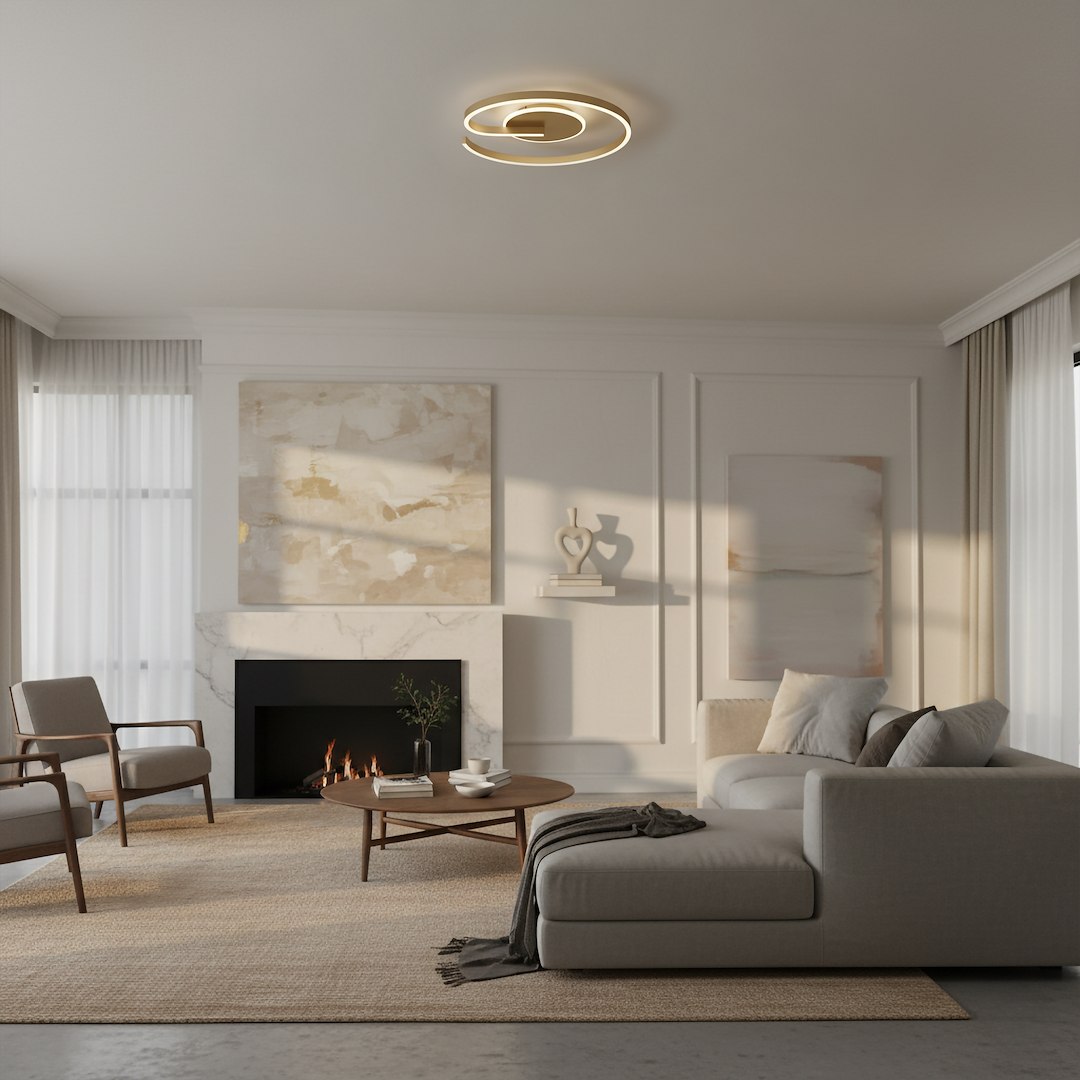 Lampa sufitowa LORENZO GOLD 22W LED - obrazek 6
