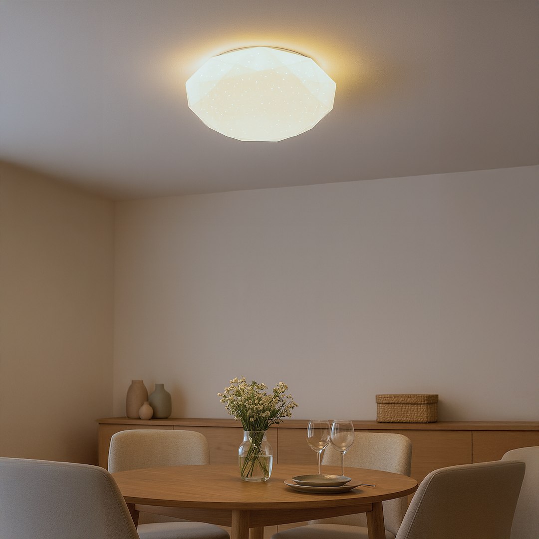 Plafon HEX 72W LED Ø500 + pilot - obrazek 2