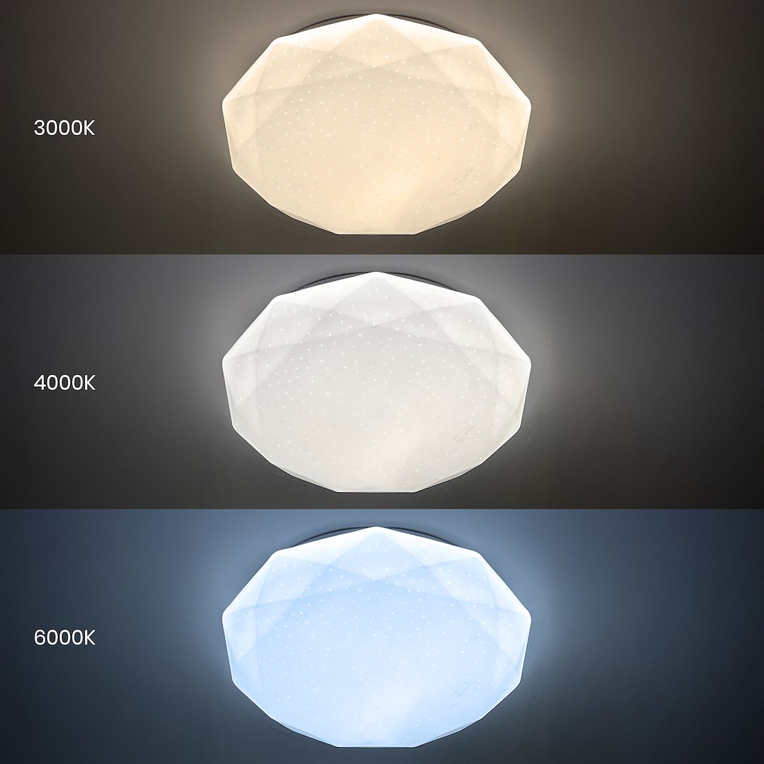 Plafon HEX 72W LED Ø500 + pilot - obrazek 5