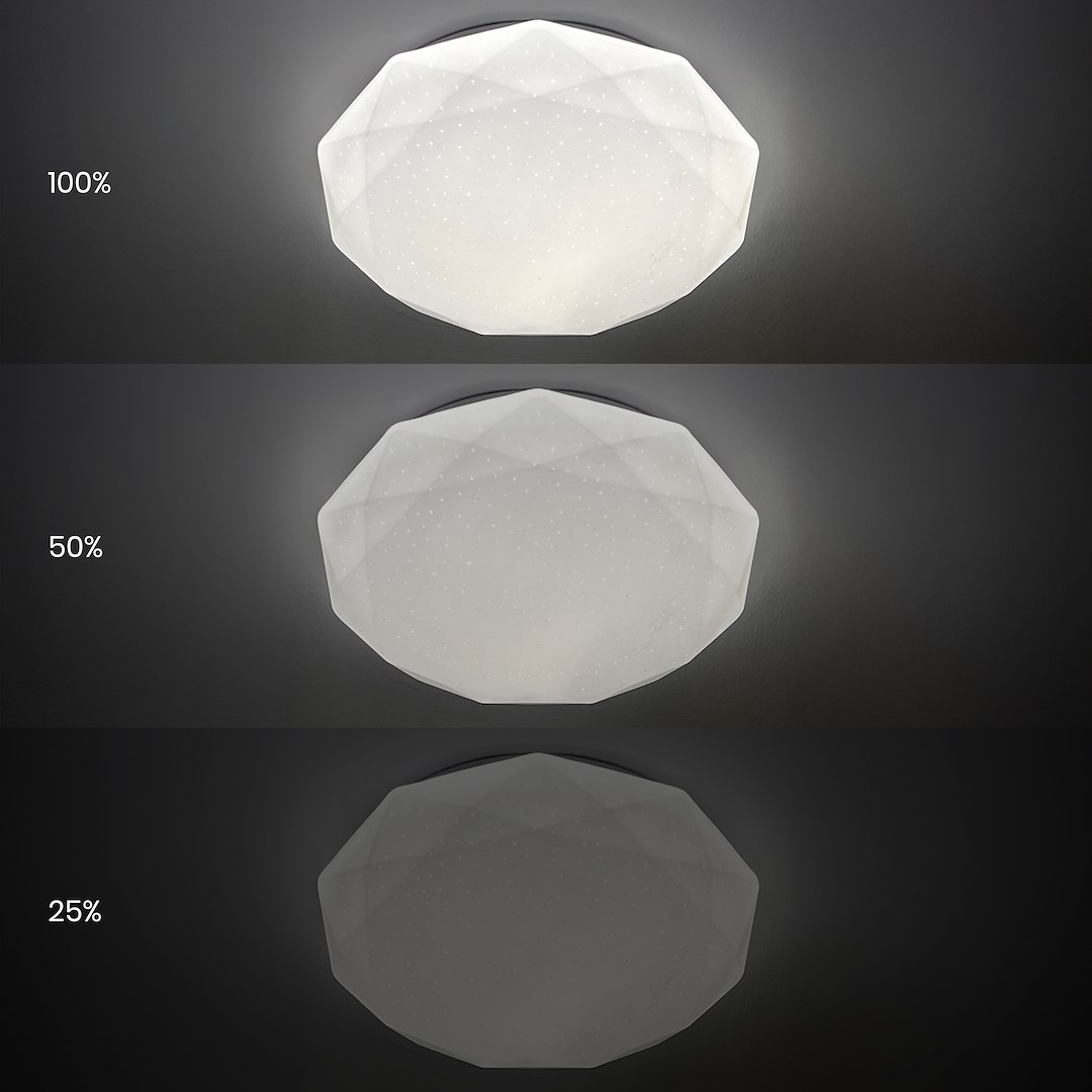 Plafon HEX 72W LED Ø500 + pilot - obrazek 6