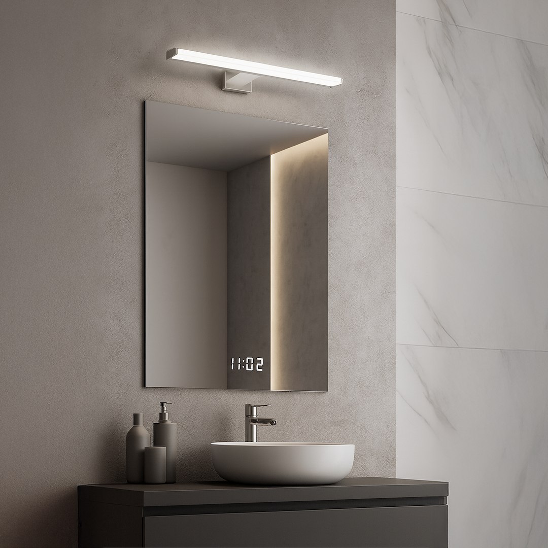 Kinkiet MIRORE SILVER 8W 40cm - obrazek 2