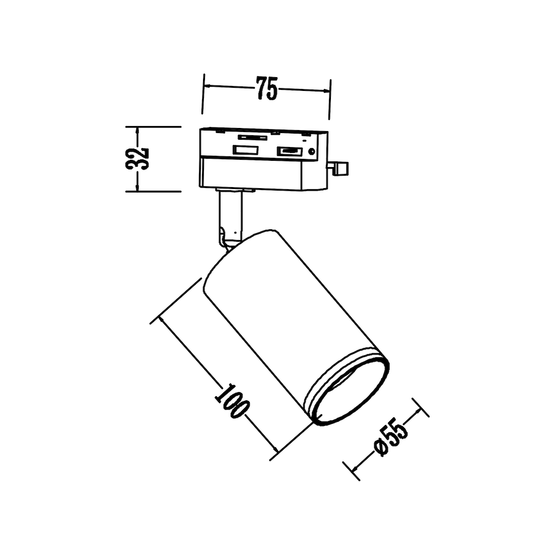 Oprawa Pipe Ring Track Biały 1xGU10 - obrazek 7