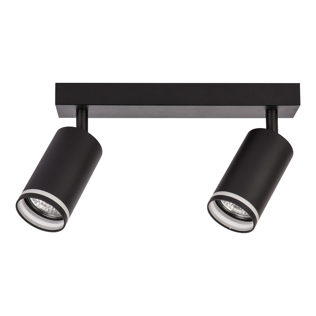 Oprawa Pipe Ring Spot Czarny 2xGU10 - obrazek 2
