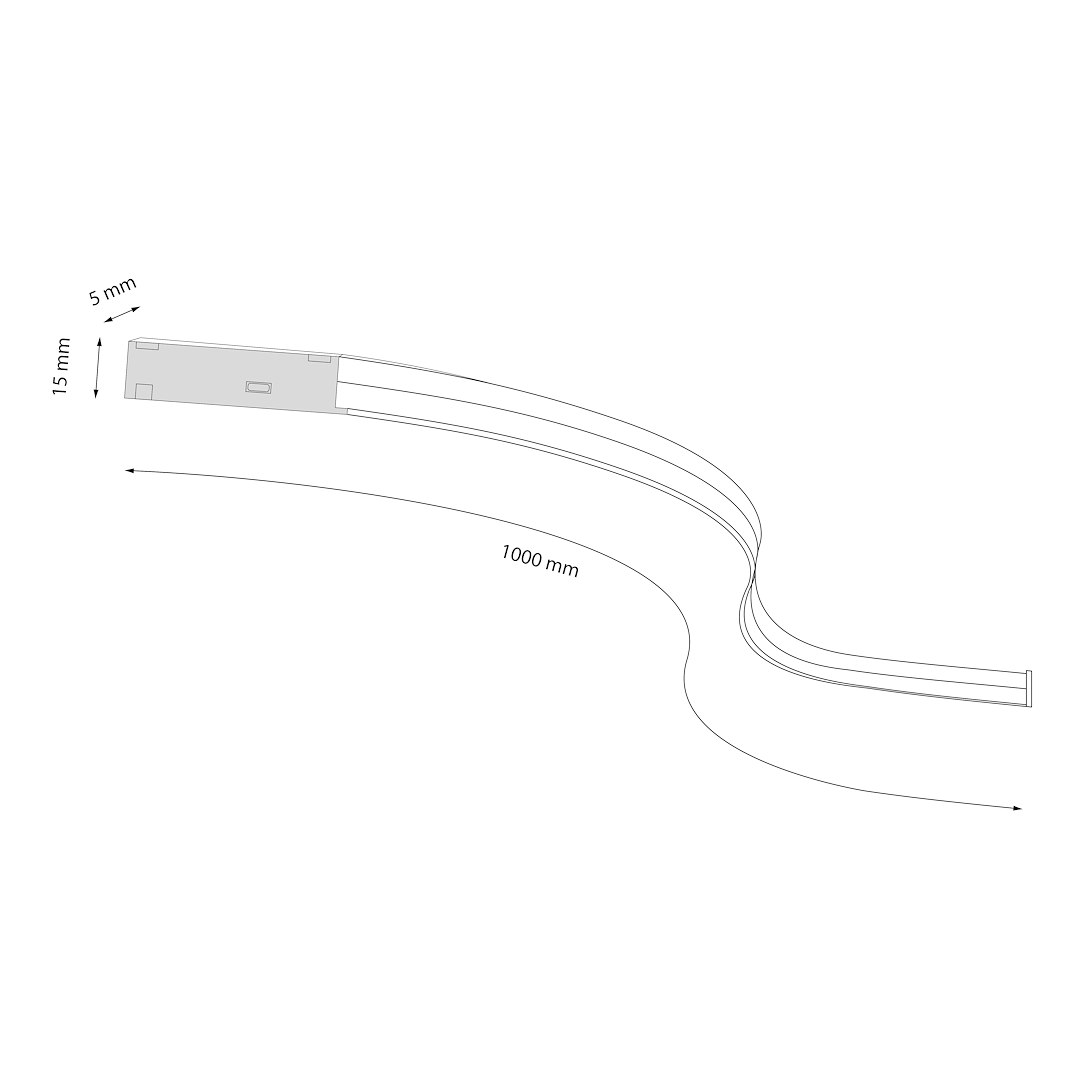 Magnetic track line 5mm 10W 4000K 24V - obrazek 6