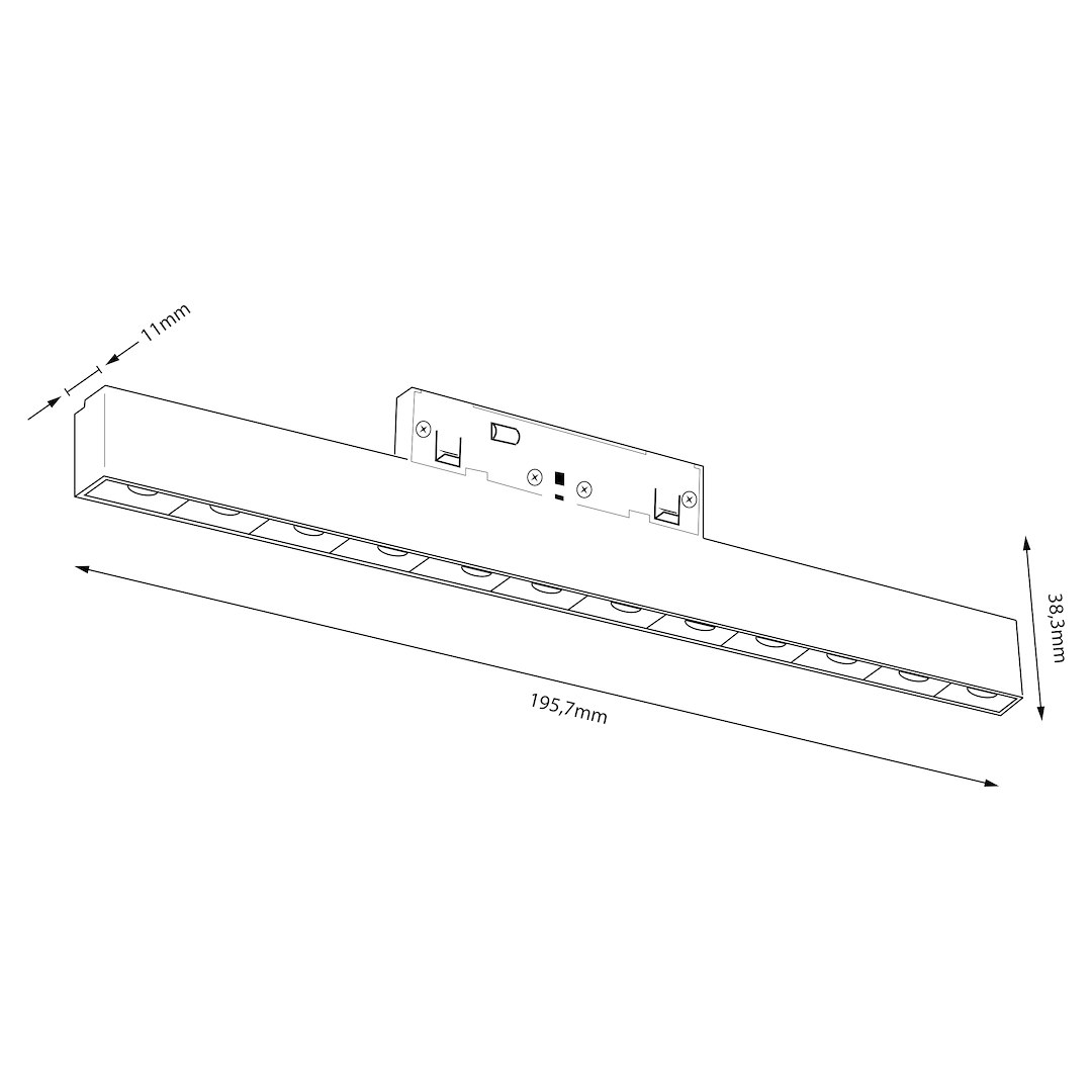 Magnetic track 10mm 12W 3000-6000K - obrazek 7