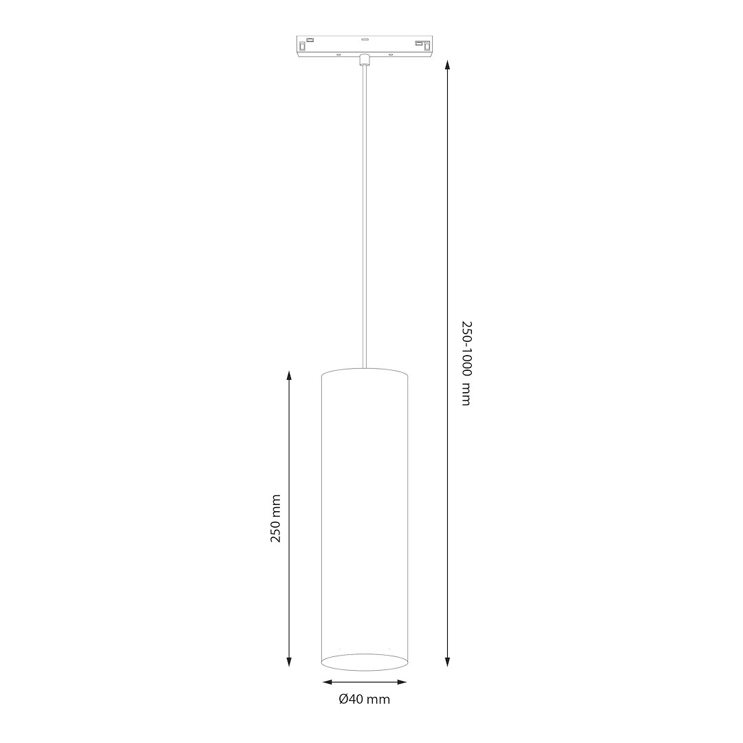 Magnetic track pendant 10mm 7W 3000-6000K - obrazek 5