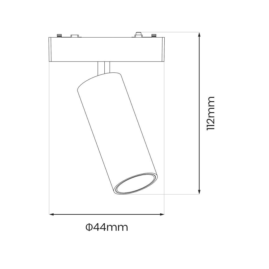 Slim Magnetic Track Biały spot 9W LED Tuya CCT 24V - obrazek 7