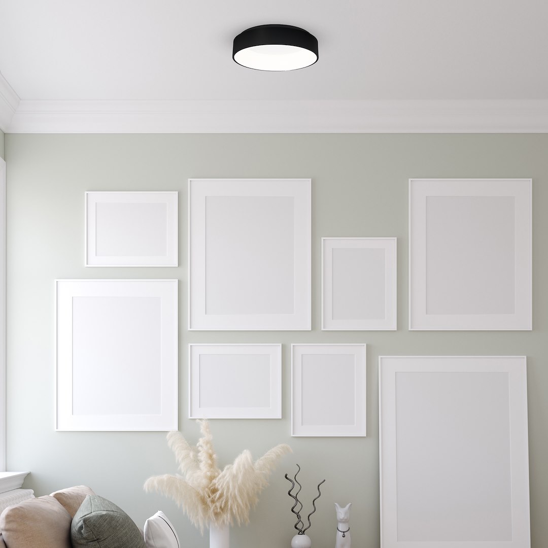 Plafon OHIO BLACK 40W LED 3000K-4000K Ø450mm - obrazek 5