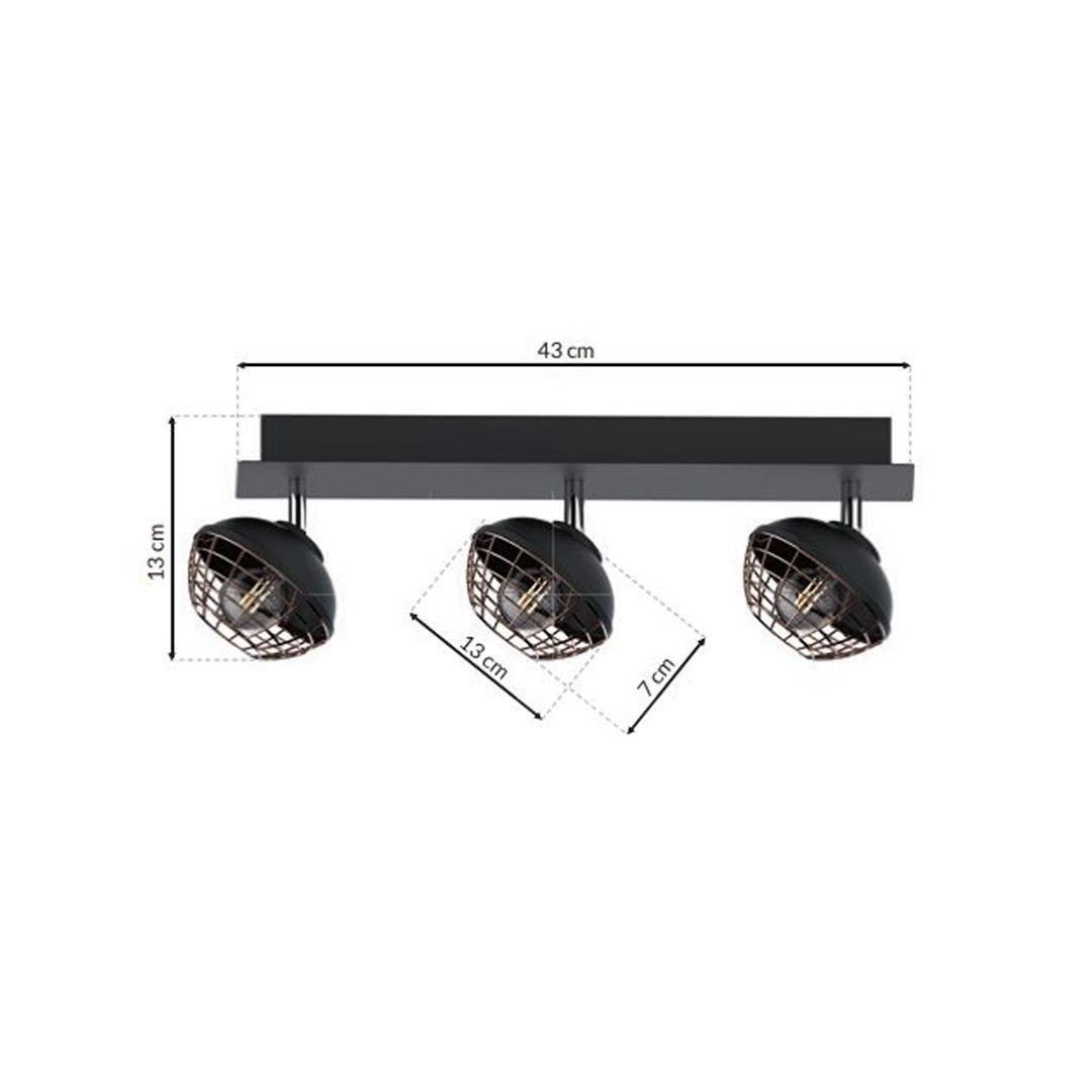 Lampa sufitowa LOGAN 3xE14 - obrazek 7