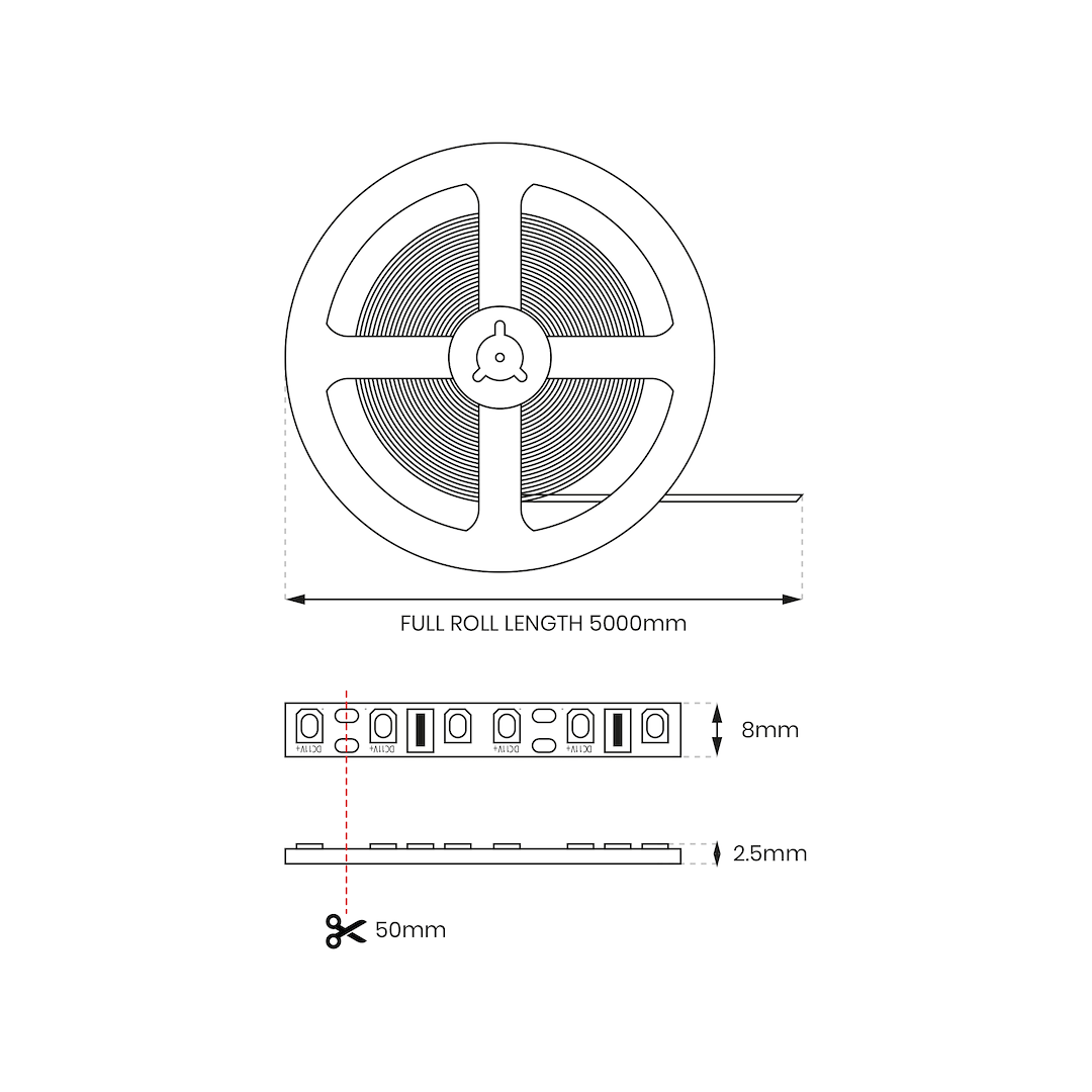 Taśma Led Premium 120/m 3000K IP65 5m - obrazek 6
