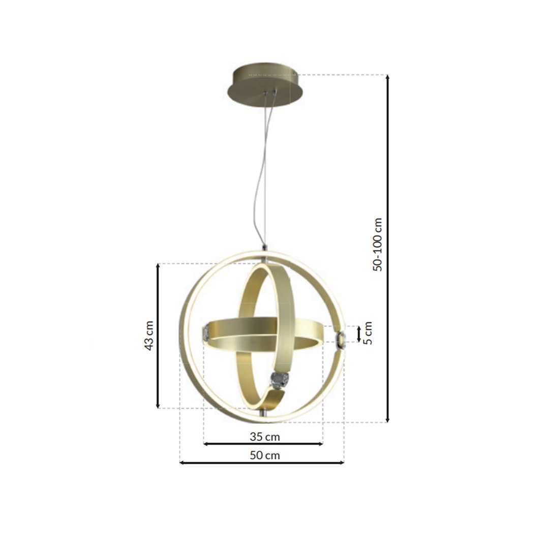 Lampa wisząca SIRIUS 80W - obrazek 7