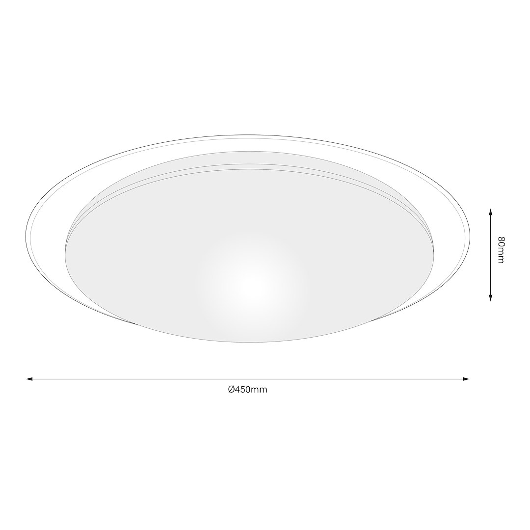 Plafon SONIC 35W LED Ø450 mm - obrazek 8