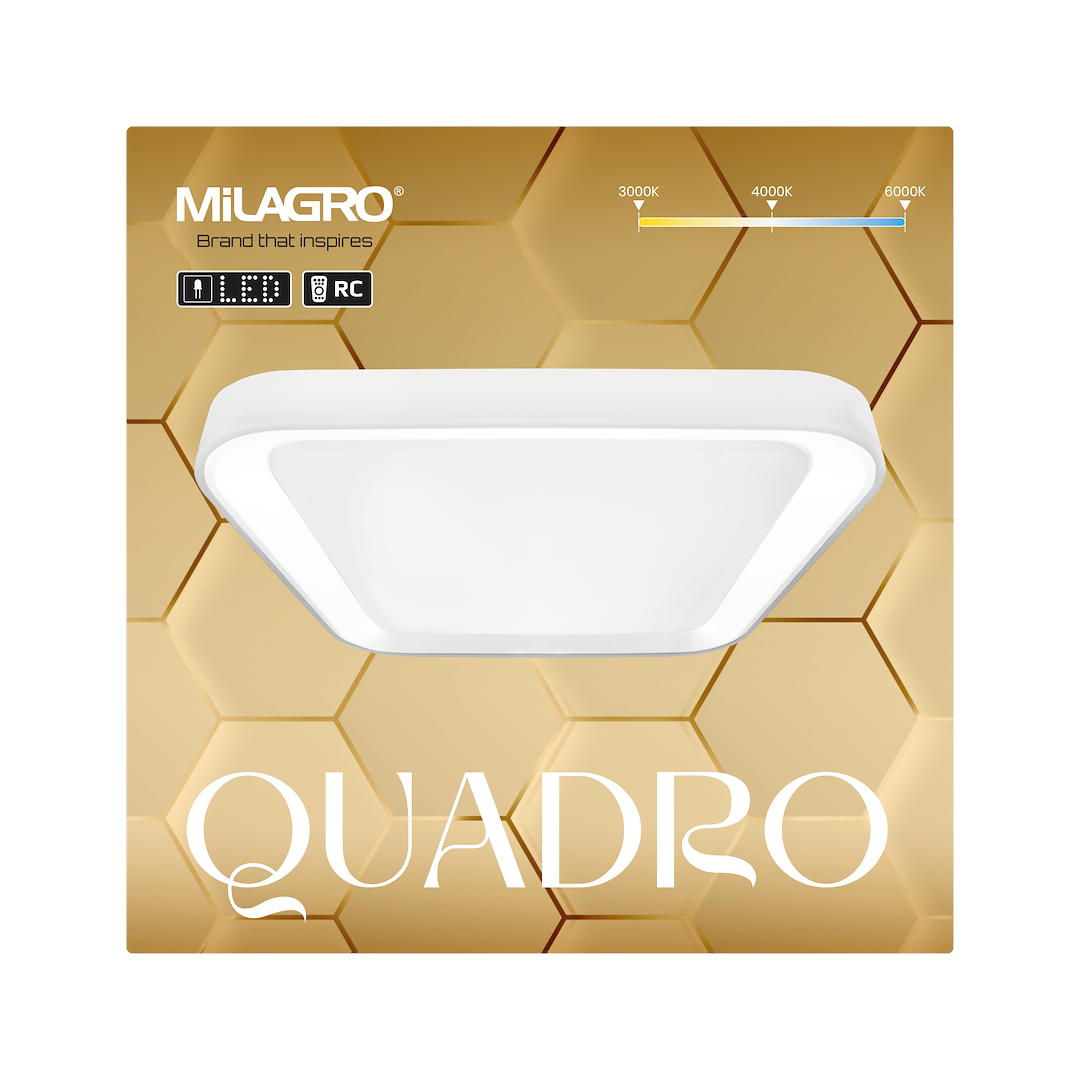 Plafon Quadro Biały 38W - obrazek 5