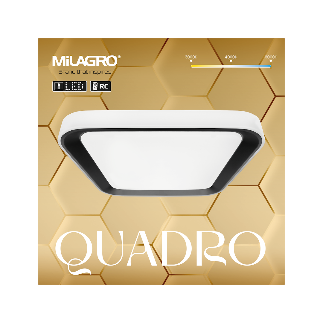 Plafon QUADRO BLACK 38W - obrazek 5