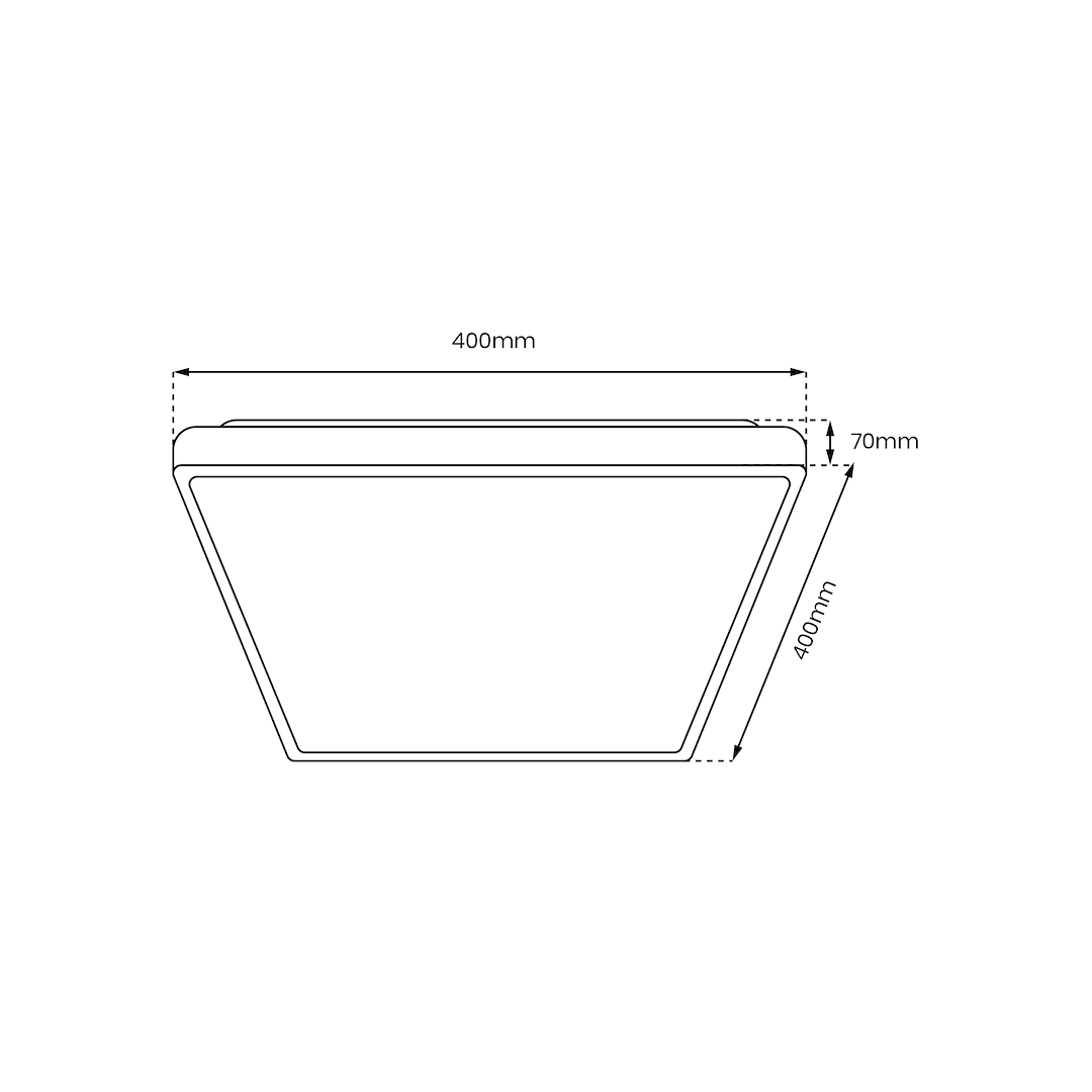 Plafon QUADRO BLACK 38W - obrazek 6