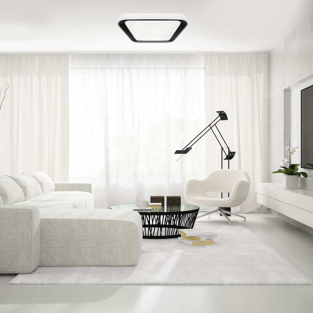 Plafon QUADRO BLACK 66W - obrazek 2
