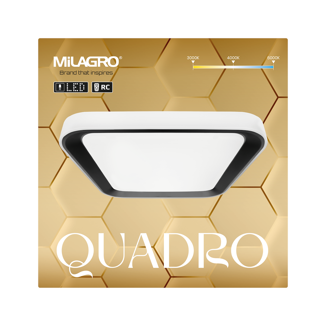 Plafon QUADRO BLACK 66W - obrazek 5
