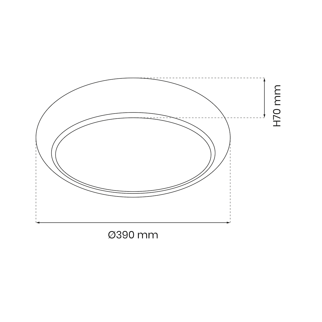 Plafon GEA GOLD 36W LED Ø390 mm - obrazek 5