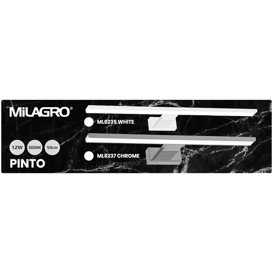 Kinkiet PINTO CHROME 12W LED 50cm - obrazek 6