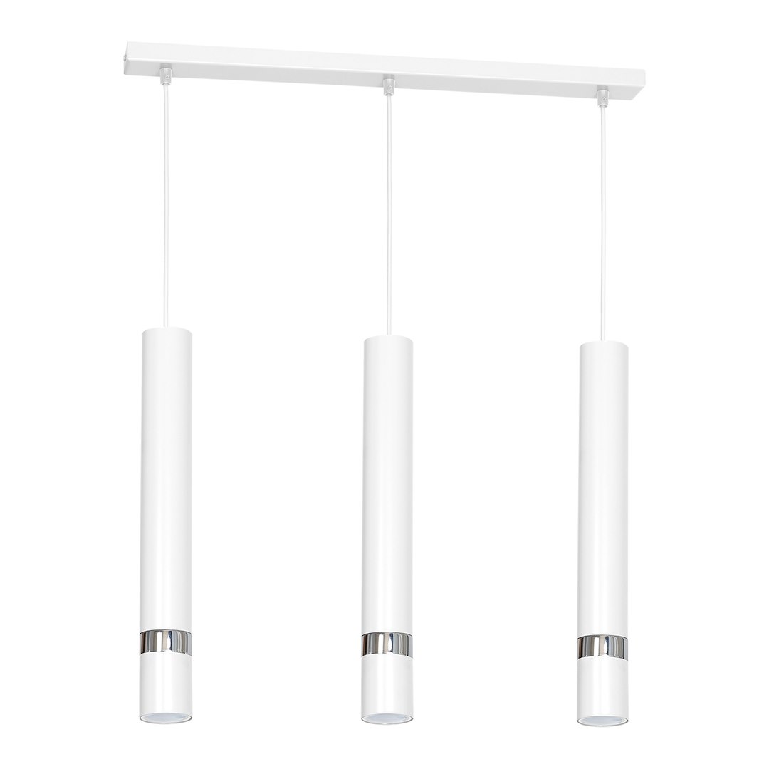 Lampa wisząca Joker Biały / Chrom 3xGU10