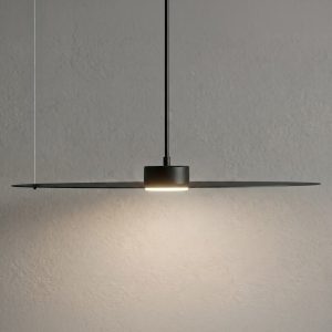 Lampa wisząca PIATTO Czarna 1xGX53 fi 550mm